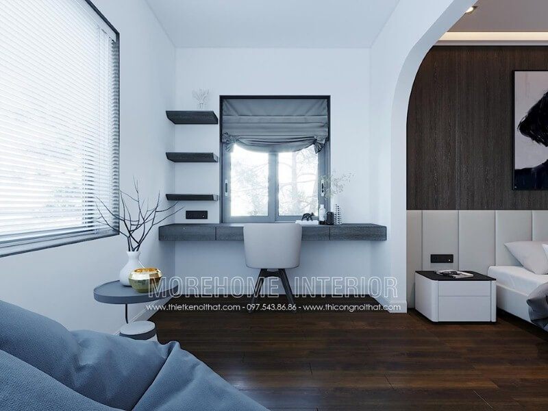 Ghế ngồi học tập kiểu dáng độc đáo tạo sức hút ấn tượng cho không gian hiện đại.