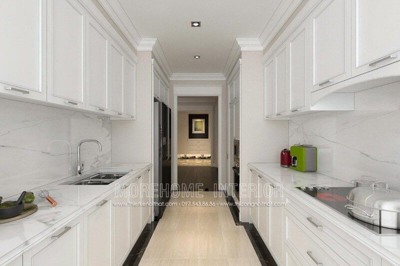 Mẫu tủ bếp đẹp và ấn tượng phù hợp với mọi không gian sống được nhiều khách hàng tìm hiểu.