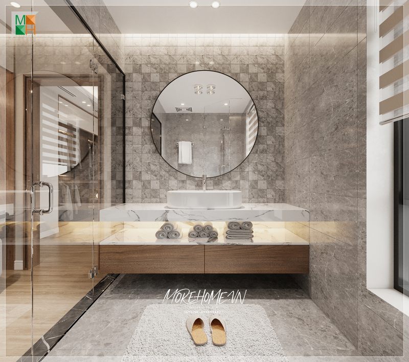 Tủ lavabo mang phong cách thiết kế hiện đại nhưng đơn giản và tiện nghi vô cùng. Chúng giúp bảo quản và sắp xếp gọn gàng các món đồ dùng cần thiết của gia đình.