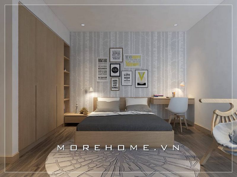Mẫu tủ quần áo hiện đại kết hợp với kệ tủ mang đến sự tiện nghi nhất cho người sử dụng